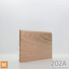 Plinthe en bois réversible - 202A côté Régulier - 3/8 x 3-1/2 - Chêne rouge | Reversible Wood Baseboard - 202A Regular side - 3/8 x 3-1/2 - Red Oak