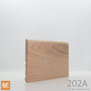Plinthe en bois réversible - 202A côté Régulier - 3/8 x 3-1/2 - Chêne rouge | Reversible Wood Baseboard - 202A Regular side - 3/8 x 3-1/2 - Red Oak