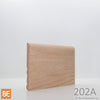 Plinthe en bois réversible - 202A côté Régulier - 3/8 x 3-1/2 - Chêne rouge | Reversible Wood Baseboard - 202A Regular side - 3/8 x 3-1/2 - Red Oak