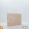 Plinthe en bois réversible - 202A côté Régulier - 3/8 x 3-1/2 - Érable | Reversible Wood Baseboard - 202A Regular side - 3/8 x 3-1/2 - Maple