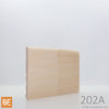 Plinthe en bois réversible - 202A côté Régulier - 3/8 x 3-1/2 - Pin blanc jointé | Reversible Wood Baseboard - 202A Regular side - 3/8 x 3-1/2 - Jointed White Pine