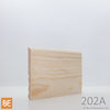 Plinthe en bois réversible - 202A côté Régulier - 3/8 x 3-1/2 - Pin rouge sélect | Reversible Wood Baseboard - 202A Regular side - 3/8 x 3-1/2 - Select Red Pine