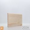 Plinthe en bois réversible - 202A côté Régulier - 3/8 x 3-1/2 - Pin rouge sélect | Reversible Wood Baseboard - 202A Regular side - 3/8 x 3-1/2 - Select Red Pine