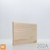 Plinthe en bois réversible - 202A côté Régulier - 3/8 x 3-1/2 - Pin rouge sélect | Reversible Wood Baseboard - 202A Regular side - 3/8 x 3-1/2 - Select Red Pine