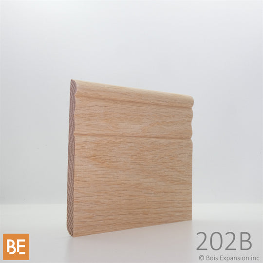 Plinthe en bois - 202B Réversible régulière et coloniale - 5/16" x 4-1/2"