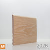 Plinthe en bois réversible - 202B côté Régulier - 3/8 x 4-1/2 - Chêne rouge | Reversible Wood Baseboard - 202B Regular side - 3/8 x 4-1/2 - Red Oak