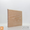 Plinthe en bois réversible - 202B côté Régulier - 3/8 x 4-1/2 - Chêne rouge | Reversible Wood Baseboard - 202B Regular side - 3/8 x 4-1/2 - Red Oak
