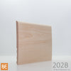 Plinthe en bois réversible - 202B côté Régulier - 3/8 x 4-1/2 - Érable | Reversible Wood Baseboard - 202B Regular side - 3/8 x 4-1/2 - Maple