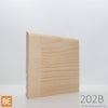 Plinthe en bois réversible - 202B côté Régulier - 3/8 x 4-1/2 - Pin blanc jointé | Reversible Wood Baseboard - 202B Regular side - 3/8 x 4-1/2 - Jointed White Pine