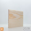 Plinthe en bois réversible - 202B côté Régulier - 3/8 x 4-1/2 - Pin rouge sélect | Reversible Wood Baseboard - 202B Regular side - 3/8 x 4-1/2 - Select Red Pine