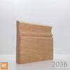 Plinthe en bois - 203B St-Laurent - 3/4 x 4-1/2 - Chêne rouge | Wood Baseboard - 203B St-Laurent - 3/4 x 4-1/2 - Red Oak