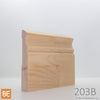 Plinthe en bois - 203B St-Laurent - 3/4 x 4-1/2 - Pin blanc jointé | Wood Baseboard - 203B St-Laurent - 3/4 x 4-1/2 - Jointed White Pine