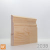 Plinthe en bois - 203B St-Laurent - 3/4 x 4-1/2 - Pin blanc jointé | Wood Baseboard - 203B St-Laurent - 3/4 x 4-1/2 - Jointed White Pine