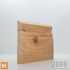 Plinthe en bois - 203B St-Laurent - 3/4 x 4-1/2 - Pin blanc noueux | Wood Baseboard - 203B St-Laurent - 3/4 x 4-1/2 - Knotty White Pine