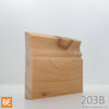 Plinthe en bois - 203B St-Laurent - 3/4 x 4-1/2 - Pin blanc noueux | Wood Baseboard - 203B St-Laurent - 3/4 x 4-1/2 - Knotty White Pine