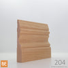 Plinthe en bois - 204 Québécoise - 3/4 x 4-1/2 - Chêne rouge | Wood Baseboard - 204 Québécoise - 3/4 x 4-1/2 - Red Oak