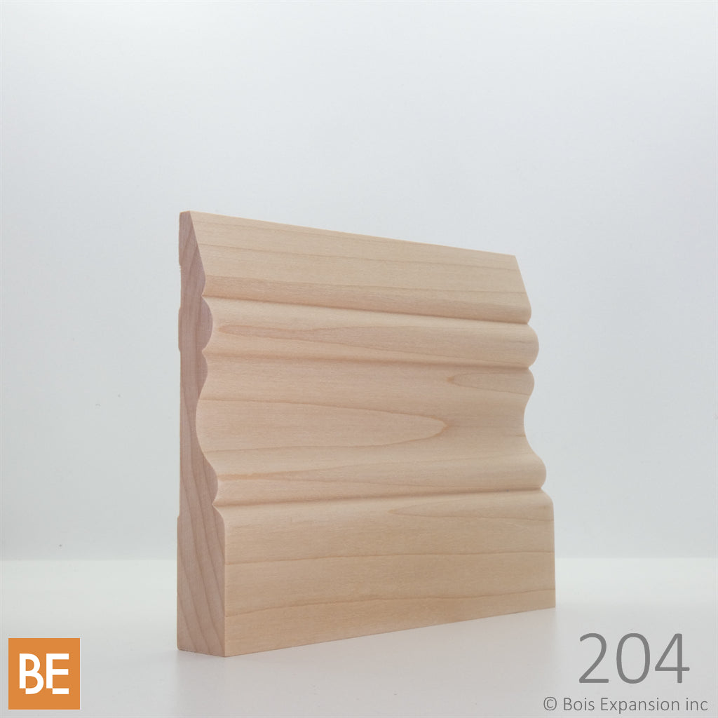 Plinthe en bois - 204 Québécoise - 3/4 x 4-1/2 - Érable | Wood Baseboard - 204 Québécoise - 3/4 x 4-1/2 - Maple