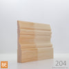 Plinthe en bois - 204 Québécoise - 3/4 x 4-1/2 - Pin blanc jointé | Wood Baseboard - 204 Québécoise - 3/4 x 4-1/2 - Jointed White Pine