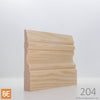 Plinthe en bois - 204 Québécoise - 3/4 x 4-1/2 - Pin rouge sélect | Wood Baseboard - 204 Québécoise - 3/4 x 4-1/2 - Select Red Pine