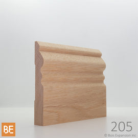Plinthe en bois - 205 Château - 3/4 x 4-1/2 - Chêne rouge | Wood Baseboard - 205 Château - 3/4 x 4-1/2 - Red Oak