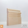 Plinthe en bois - 205 Château - 3/4 x 4-1/2 - Pin blanc jointé | Wood Baseboard - 205 Château - 3/4 x 4-1/2 - Jointed White Pine