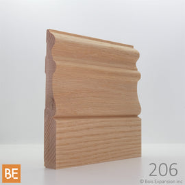 Plinthe en bois - 206 Canadienne - 3/4 x 5-1/2 - Chêne rouge | Wood Baseboard - 206 Canadian - 3/4 x 5-1/2 - Red Oak
