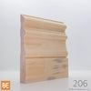 Plinthe en bois - 206 Canadienne - 3/4 x 5-1/2 - Pin blanc jointé | Wood Baseboard - 206 Canadian - 3/4 x 5-1/2 - Jointed White Pine
