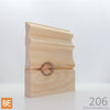 Plinthe en bois - 206 Canadienne - 3/4 x 5-1/2 - Pin blanc noueux | Wood Baseboard - 206 Canadian - 3/4 x 5-1/2 - Knotty White Pine