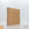 Plinthe en bois - 207 Moderne - 3/4 x 5 - Chêne rouge | Wood baseboard - 207 Modern - 3/4 x 5 - Red oak