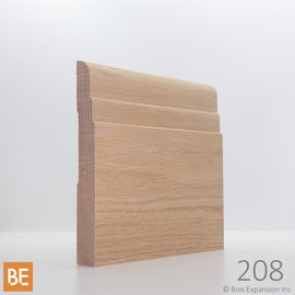 Plinthe en bois - 208 Pyramide - 3/4 x 5-1/2 - Chêne rouge | Wood Baseboard - 208 Pyramid - 3/4 x 5-1/2 - Red Oak