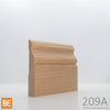 Plinthe en bois - 209 Italienne - 3/4 x 4-1/4 - Chêne rouge | Wood baseboard - 209 Italian - 3/4 x 4-1/4 - Red oak
