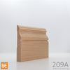 Plinthe en bois - 209 Italienne - 3/4 x 4-1/4 - Chêne rouge | Wood baseboard - 209 Italian - 3/4 x 4-1/4 - Red oak