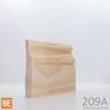 Plinthe en bois - 209 Italienne - 3/4 x 4-1/4 - Pin blanc jointé | Wood baseboard - 209 Italian - 3/4 x 4-1/4 - Jointed white pine