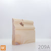 Plinthe en bois - 209 Italienne - 3/4 x 4-1/4 - Pin blanc noueux | Wood baseboard - 209 Italian - 3/4 x 4-1/4 - Knotty white pine
