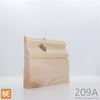Plinthe en bois - 209 Italienne - 3/4 x 4-1/4 - Pin blanc noueux | Wood baseboard - 209 Italian - 3/4 x 4-1/4 - Knotty white pine