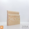 Plinthe en bois - 209 Italienne - 3/4 x 4-1/4 - Pin rouge sélect | Wood baseboard - 209 Italian - 3/4 x 4-1/4 - Select red pine