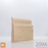 Plinthe en bois - 209 Italienne - 3/4 x 4-1/4 - Pin rouge sélect | Wood baseboard - 209 Italian - 3/4 x 4-1/4 - Select red pine