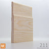 Plinthe en bois - 211 Minimaliste - 3/4 x 7-1/4 - Pin rouge sélect | Wood baseboard - 211 Minimalist - 3/4 x 7-1/4 - Select red pine