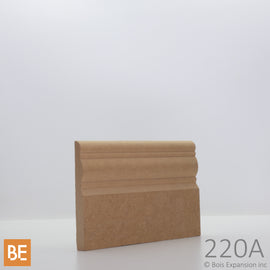 Plinthe en MDF - 220A - 3/8 x 3-1/8 - Fibre de bois | MDF baseboard - 220A - 3/8 x 3-1/8 - Fiberboard