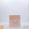 Rosette en bois - MLR234 Cercles - 7/8 x 2-3/4 - Merisier | Wood corner block - MLR234 Circles - 7/8 x 2/34 - Yellow birch