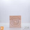Rosette en bois - MLR234 Cercles - 7/8 x 2-3/4 - Merisier | Wood corner block - MLR234 Circles - 7/8 x 2/34 - Yellow birch