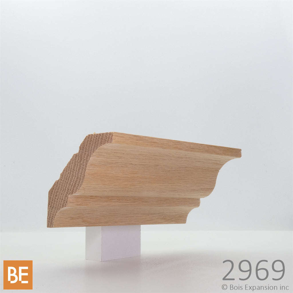 Corniche en bois - 2969 Doucine - 3/4 x 3-1/8 - Chêne rouge | Wood crown moulding - 2969 - 3/4 x 3-1/8 - Red oak