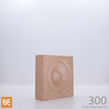 Rosette en bois - MLR300 Cercles - 7/8 x 3 - Chêne rouge | Wood corner block - MLR300 Circles - 7/8 x 3 - Red oak