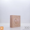 Rosette en bois - MLR300 Cercles - 7/8 x 3 - Érable | Wood corner block - MLR300 Circles - 7/8 x 3 - Maple