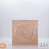Rosette en bois - MLR334 Cercles - 7/8 x 3-3/4 - Érable | Wood corner block - MLR334 Circles - 7/8 x 3-3/4 - Maple