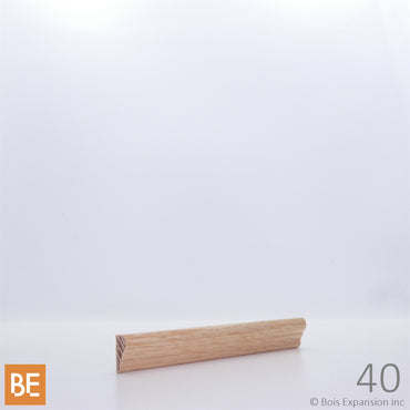 Petite moulure en bois - 40 - 5/16 x 11/16 - Chêne rouge | Small wood moulding - 40 - 5/16 x 11/16 - Red oak