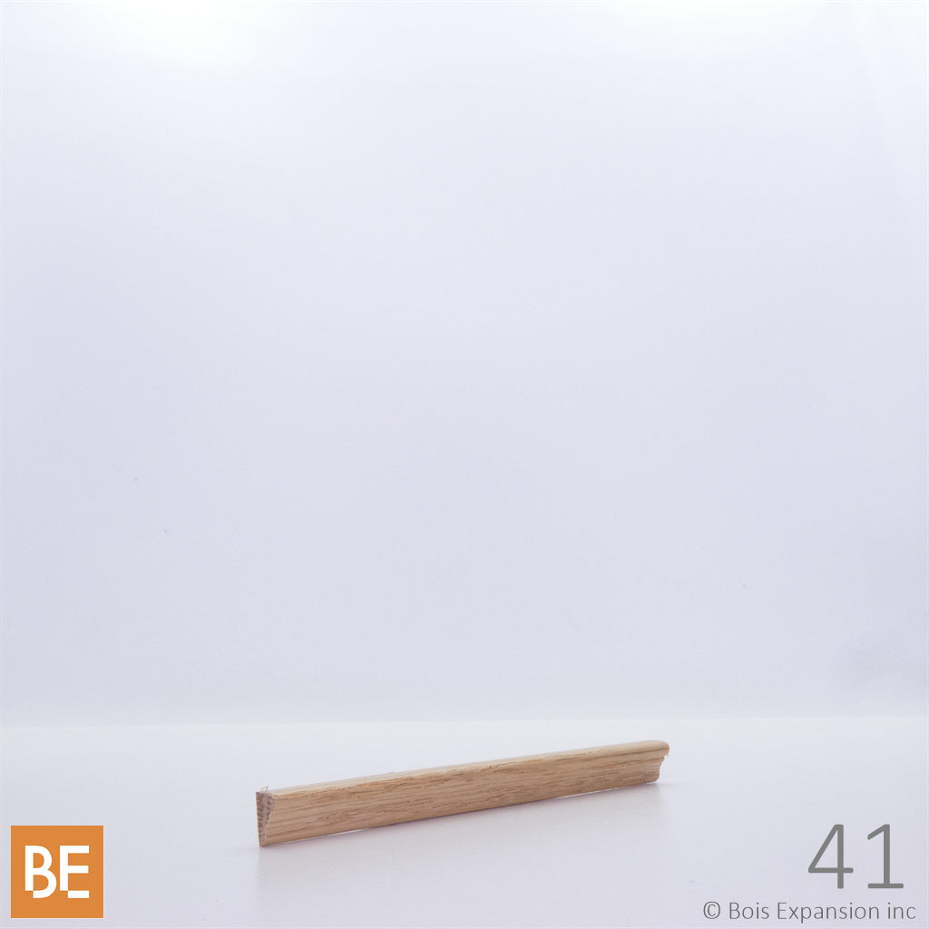 Petite moulure en bois - 41 - 1/4 x 13/32 - Chêne rouge | Small wood moulding - 41 - 1/4 x 13/32 - Red oak