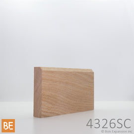 Cadrage en bois - 4326sc Zen - 3/4 x 3 - Chêne rouge | Wood casing - 4326sc Zen - 3/4 x 3 - Red Oak