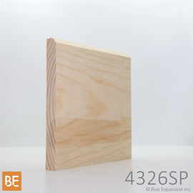 Plinthe en bois - 4326SP Zen - 5/8 x 5-1/2 - Pin sélect rouge | Wood baseboard - 4326SP Zen - 5/8 x 5-1/2 - Select red pine