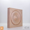 Rosette en bois - MLR434 Cercles - 7/8 x 4-3/4 - Érable | Wood corner block - MLR434 Circles - 7/8 x 4-3/4 - Maple